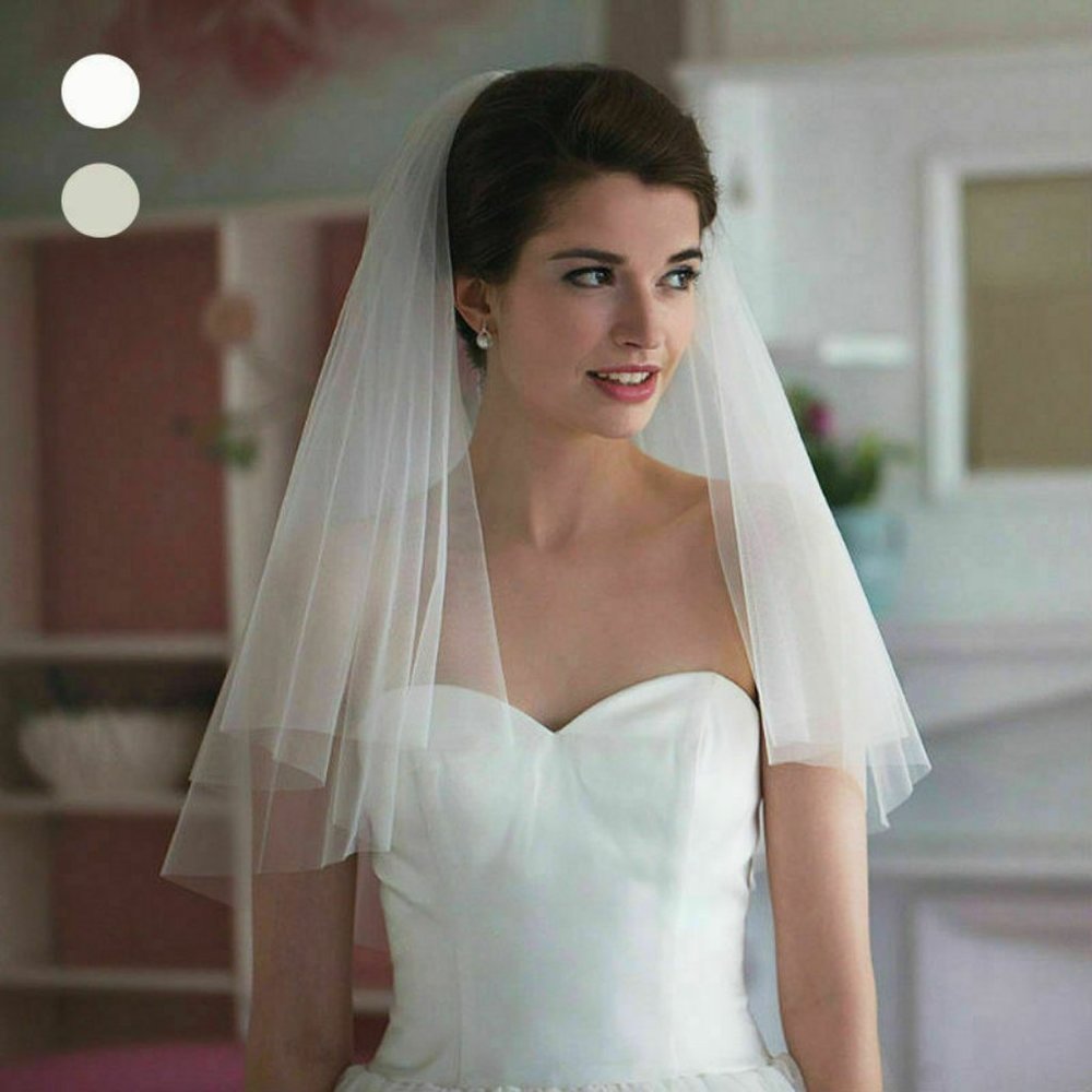 2-Tier "Grace" Elbow Length Bridal Veil